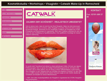 Tablet Screenshot of catwalk-makeup.de